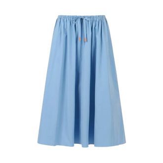 Marni Rokken, Dames, Blauw, XS, Katoen, Midi Rok