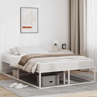 vidaXL Giroletto senza Materasso Bianco 120x200 cm in Metallo - Vidaxl