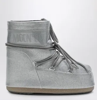 Moon Boot Silver Icon Low boots with glitter