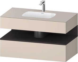 Duravit Qatego Lavabo Encastrado Con Base De Lavabo Consola, - Duravit