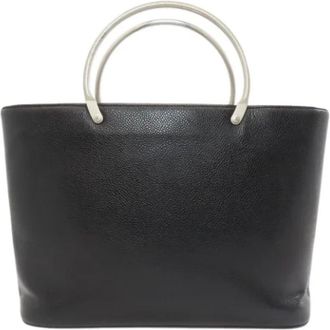 Chanel Pre-owned Handbags, female, Black, Size: ONE SIZE Pre-owned Leather chanel-bags