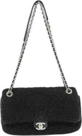 Chanel Pre-owned Gebreide Schoudertas - Dames - Vintage Schoudertas - Zwart - ONE Size - Vintage