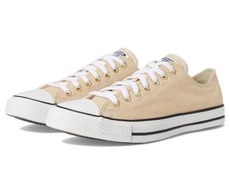 Converse Chuck Taylor All Star Low Top Sneaker Classic Shoes Coastal Dune/White/Gold : Mens 4 - Womens 6 Medium, Canvas
