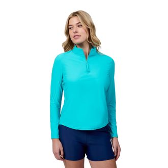 Free Country Womens Sun Breeze 1/2 Zip Sunshirt
