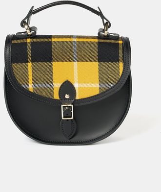 The Cambridge Satchel Company The Isla - Black with Yellow Tartan