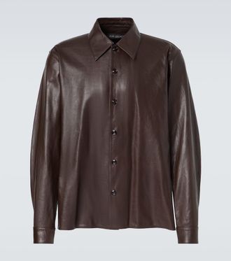 Our Legacy Welding leather overshirt
