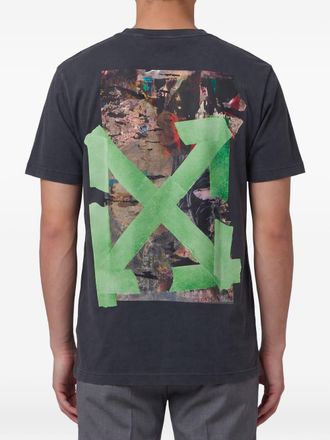 Off-white Graphic-Print Cotton T-Shirt - Black