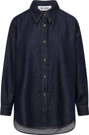 Rossi Denim Shirt - Dames - Spijkeroverhemden - Blauw - S - Denim - Overhemden