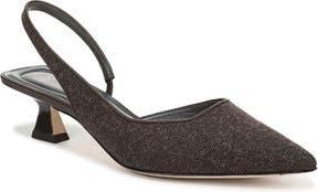 Franco Sarto Devin Kitten Heel Slingback Pump in Dark Brown at Nordstrom Rack, Size 8.5
