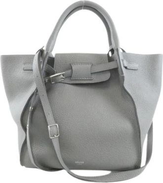 Celine Pre-owned Small Big Bag Calf Bag - Dames - Vintage Shopper - Grijs - ONE Size - Leer - Vintage