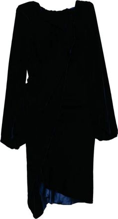 Alexander McQueen Abito in velluto - Blu