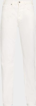 Nili Lotan Briana Mid-Rise Straight-Leg Jeans