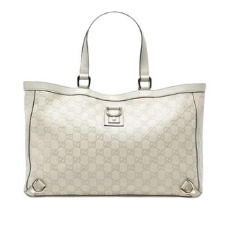 Gucci Pre-owned Tote Bags, female, White, Size: ONE SIZE Pre-owned The Abbey Tote Bag
