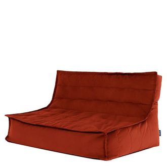 Icon Brand Puf sof&aacute; de suelo de terciopelo terracota
