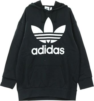 adidas Hooded Sweatshirt - Heren - Sportshirts - Zwart - S - Katoen - Fitness