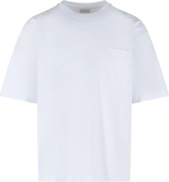 Dries Van Noten Ribbed Crew-Neck T-Shirt - Heren - T-shirts - Wit - L - Tops