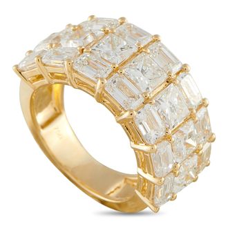 Luxury Bazaar 18K Yellow Gold 7.50ct Diamond Ring ALR-20759-Y