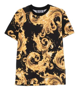 Versace Jeans Couture Black Graphic T-Shirt