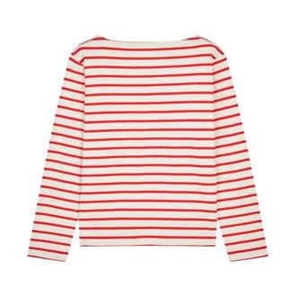 Mads Norgaard Pablo Gabi Tee Lange Mouw - Dames - Longsleeves - Veelkleurig - S - Katoen - Tops