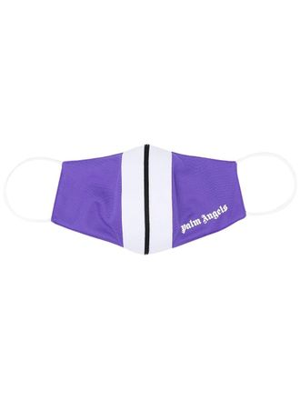 Palm Angels stripe detail face mask - men - Polyamide/Polyester/Spandex/Elastane - One Size - Purple