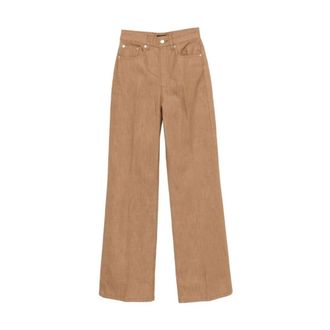 A.P.C. Wide Trousers, female, Brown, Size: W29 Jean Domino
