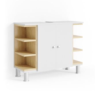 Vicco Mueble Bajo Lavabo Aquis, Blanco, 79.6 X 64 Cm Vicco