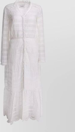 Isabel Marant cotton lace maxi shirt dress