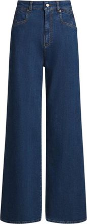 Kiton Tailored Denim Broeken - Dames - Loose Fit Jeans - Blauw - M - Denim - Jeans