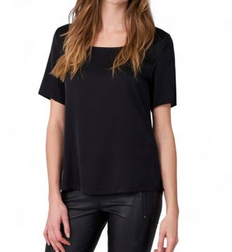Repeat Silk T-Shirt In Black