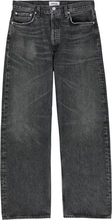 A Gold E Agolde Afton Relaxed Straight-leg Jeans - Dark Grey - 29 (W29 / XS)