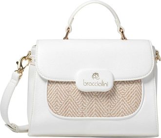 Braccialini Erisma Chic Handtas - Dames - Tassen - Wit - Maat: ONE Size Poliester