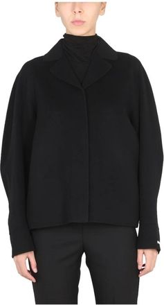 Max Mara Notched Lapels Singlebre - Dames - Zomerjassen - Zwart - S - Jassen