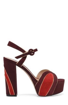 Gianvito Rossi Tamara Sandal in Burgundy Suede at Nordstrom, Size 36.5