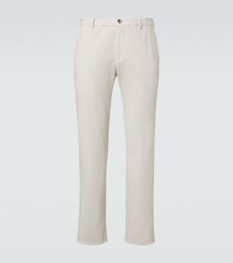 Agnona Pantalones chinos en mezcla de algod&oacute;n