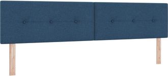 vidaXL Cabecero Led Con Luces De Tiras Led Manual Azul 200 Cm Tela Vidaxl