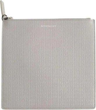 Givenchy Pre-owned Pochette Femme - Dames - Vintage Clutch - Grijs - ONE Size - Leer - Vintage