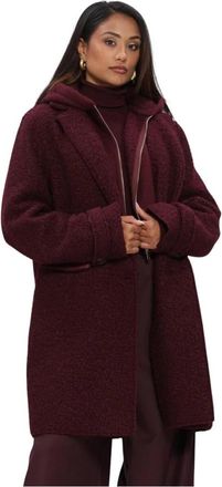 Nukus Mirthe Jas Boucle - Dames - Parka Jassen - Rood - 2XL - Jassen