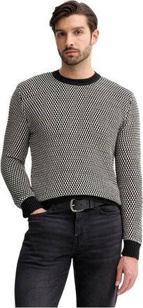 Guess Joseph Sweater - Heren - Ronde hals truien - Groen - 2XL - Katoen - Truien & Vesten