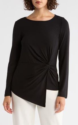 Patrizia Luca Side Knot Top in Black at Nordstrom Rack, Size X-Small