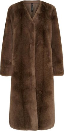 Notyz Nepbont jas - Dames - Jassen - Bruin - XL - Nepbont - Jassen