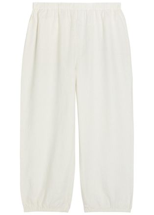 Suzie Kondi Delos Linen Trousers - White - XS (UK6 / XS)