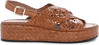 Pons Quintana Schoenen, Dames, Bruin, 40 EU, Leer, Forli Platform Sandal