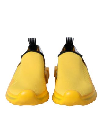 Dolce & Gabbana Yellow Sorrento Slip On Sneakers Women Womens Shoes