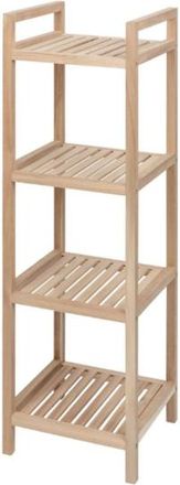 WENKO Estanter&iacute;a Acina 4 Alturas - Estanter&iacute;a De Pie Estanter&iacute;a Para Ba&ntilde;o Certificado Fsc