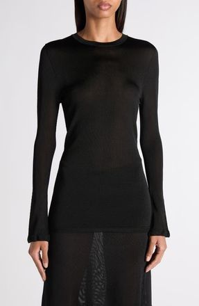 Tom Ford Liquid Viscose Sweater in Black at Nordstrom, Size X-Small