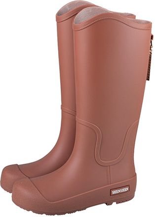Generic Unisex Wellingtons Boots Knee Ladies Wellie Rubber Chemical Resistant PVC Anti-Skid Slip On Shoe Comfortable Rain Shoes Waterproof Snow Boot for Autum