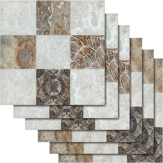 OEM Sticker Carrelage - 20x20 Cm - Imitacion Marmol - Para Cocina Ba&ntilde;o Muebles - 30 Unidades