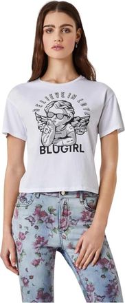 Blugirl Casual dames T-shirt - Dames - T-shirts - Wit - XS - Tops