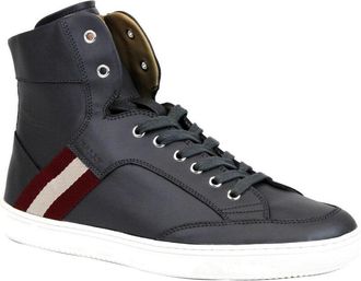 Bally Mens Calf Leather Hi-top Sneaker With