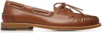 Bally Rimion Leather Boat Loafers, Brand Size 7 ( US Size 8 )